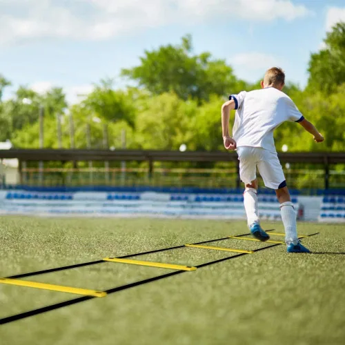 Miniatura 9 de GHB Pro Agility Ladder Agility Training Ladder Speed 12 Rung 20ft with Carrying Bag Amarillo