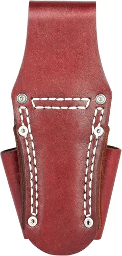 Miniatura 5 de Bolsa de herramientas de cuero, bolsa de herramientas de electricista con 4 bolsillos, resistente y duradera, para cualquier electricista/soldador