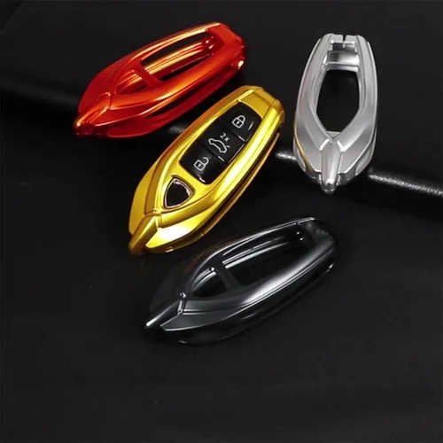 Miniatura 6 de Funda protectora de aleación de aluminio para llavero compatible con Lamborghini URUS 2021-2022 (negro)