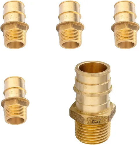 Miniatura 47 de Paquete de 2 accesorios de expansión Niikappu Pex-A, adaptador de flujo completo NPT hembra de 1 pulgada Pex-A x 1 pulgada, accesorio de tubería
