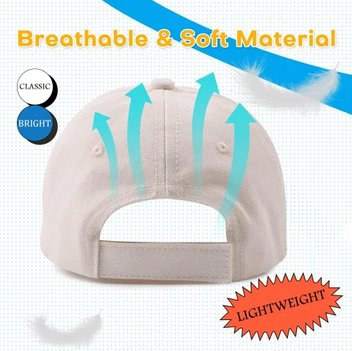 Miniatura 53 de Peecabe Gorra de béisbol para niños pequeños, unisex, de algodón, ajustable, para bebés, niños, gorra de béisbol para niñas de 1 a 5 años