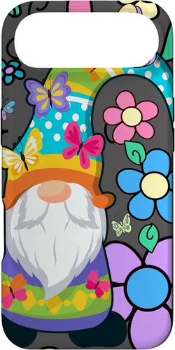 Miniatura 27 de Floral Daisy Flower Pattern with Butterflies Funny Gnome Case for iPhone 17