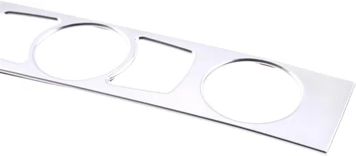 Miniatura 4 de ABS Auto Interior Consola Central Aire Acondicionado Botón Decoración Marco Adhesivo Ajuste Para BMW E60 Serie 5 2004-2010 Accesorios Automóviles