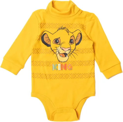 Miniatura 4 de Disney Simba Mickey Mouse Baby - Paquete de 2 mamelucos de cuello alto para bebé recién nacido a bebé