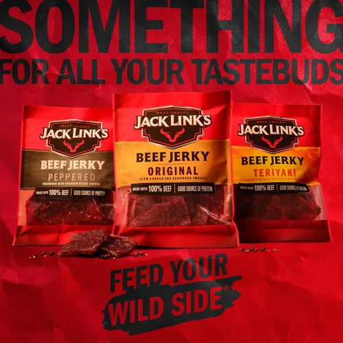 Miniatura 7 de Jack Link's Carne Crujiente de Res, con Pimienta, Bolsa Grande de Media Libra - Bocadillo de Carne Sabroso, Snacks de Proteína Listos para Comer