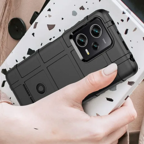 Miniatura 7 de Funda delgada para Xiaomi Poco X5 Pro, funda para Redmi Note 12 Pro 5G, resistente funda protectora con grado militar a prueba de golpes y Negro