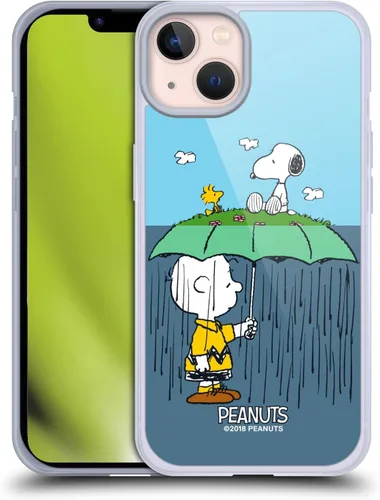 Miniatura 78 de Head Case Designs Funda de gel con licencia oficial de Peanuts Snoopy & Woodstock Halfs and Laughs [protección de grado militar] compatible