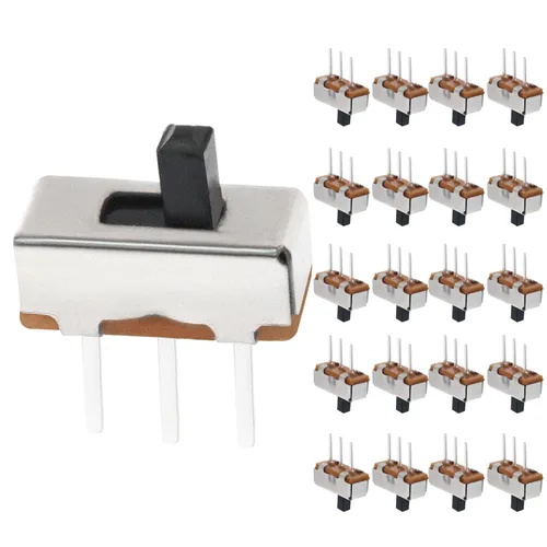 Miniatura 13 de CYT1107 - Interruptor deslizante vertical de 0.197 in de alto, 2 pines, 2 posiciones, panel SPDT 1P2T (paquete de 20)