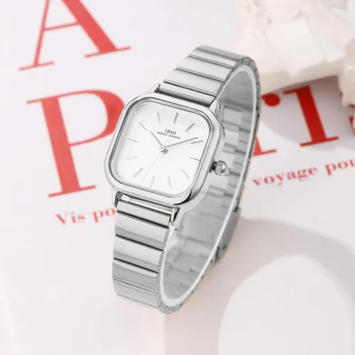 Miniatura 3 de IBSO BOERNI AIBISINO Relojes de cuarzo para mujer, esfera cuadrada, relojes casuales, reloj analógico, impermeable, reloj de moda para niñas