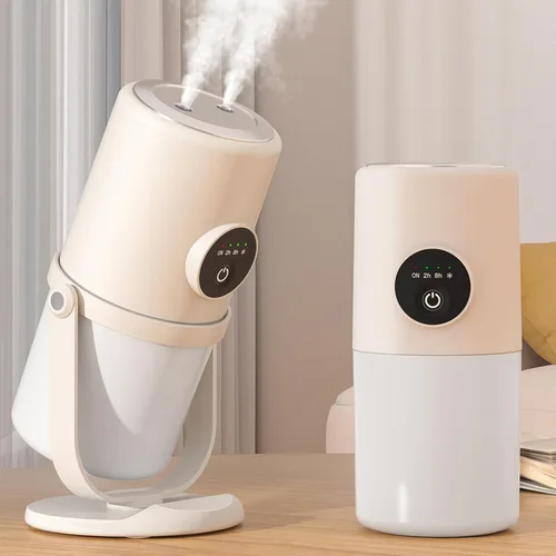 Miniatura 9 de Mini humidificador portátil, humidificadores de niebla fría de 10.1 fl oz con soporte, humidificador de escritorio USB silencioso con 2 modos