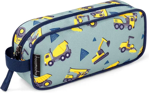 Miniatura 17 de Choco Mocha Estuche de Lápices para Niños, Estuche Grande y Suave con Cremallera para Niños con 2 Compartimentos, Estuche de Lápices para Niños