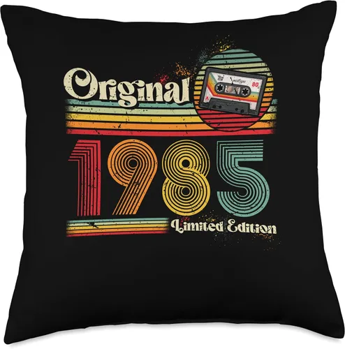 Miniatura 4 de 1985 vintage birthday retro Limited Edition men woman gift Throw Pillow