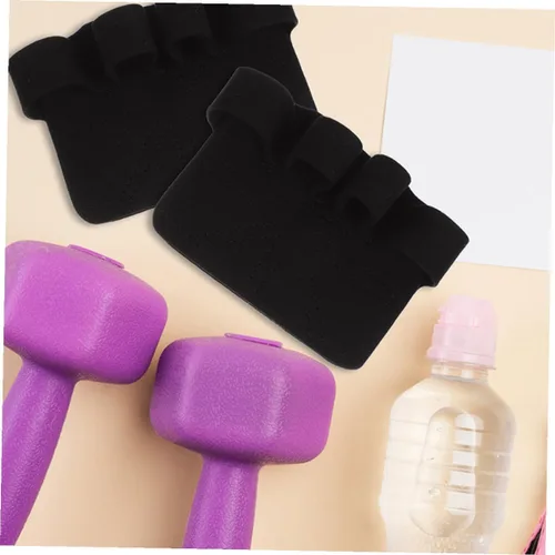 Miniatura 7 de Cabilock 2 Pairs Non-Slip Wear-Resistant Weight Lifting Gloves with Palm Protection for Men and Women Pull Up Grips for Fitness Gym Biking Hiking