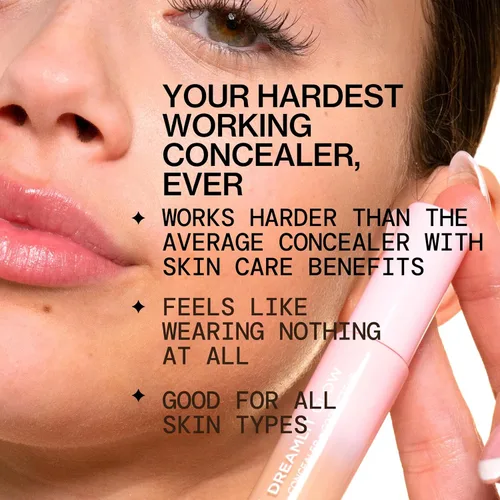 Miniatura 10 de Pacifica Corrector DreamLit Glow de cobertura completa con escualano para ojeras y corrección de manchas oscuras, ligero y duradero, vegano y libre