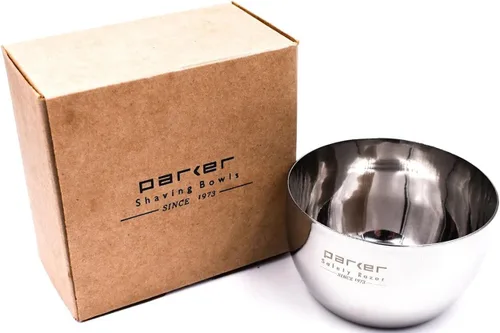 Miniatura 4 de Parker Deluxe - Cuenco de afeitar irrompible de acero inoxidable, para usar con tu jabón de afeitar o crema de afeitar favorita
