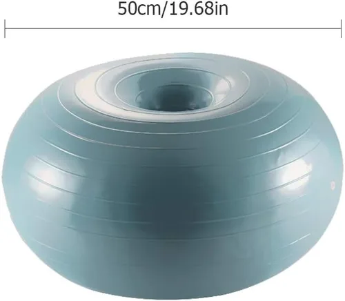 Miniatura 2 de Keenso Pelota de ejercicio con dona de yoga, entrenamiento de núcleo, pelota de estabilidad, pelota de ejercicio para yoga, pilates, entrenamiento