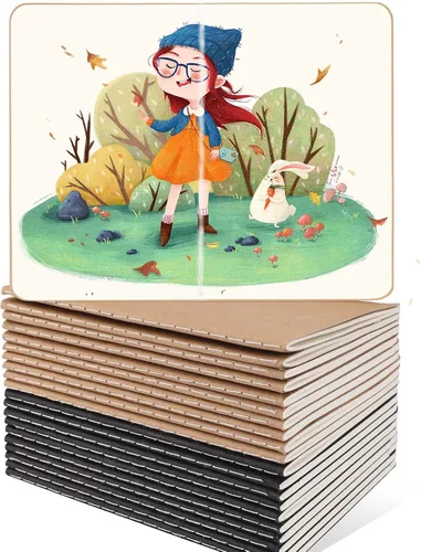 Miniatura 18 de Oucaru 64 mini cuadernos a granel, 3.5 x 5.5 pulgadas, 12 colores arcoíris, juego de 60 páginas de papel rayado de bolsillo pequeño, mini cuaderno