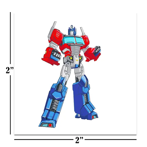 Miniatura 2 de Transformers Paquete de tatuajes temporales de fiesta ~ 70+ tatuajes de Transformers perforados individuales de 2 x 2 pulgadas para niños y niñas