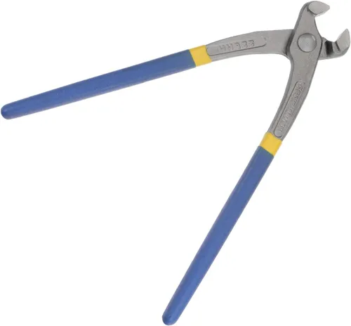 Miniatura 3 de HARFINGTON Alicates de corte de extremo de 8 pulgadas, alicates de hormigón de uñas con mango de plástico azul amarillo para manualidades