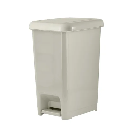Miniatura 11 de Superio Bote de basura delgado con pedal de pie, bote de basura de 6.5 galones con tapa, cubo de basura de plástico mediano, papelera para baño
