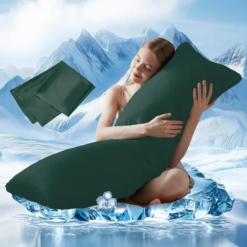 Miniatura 20 de DOWNCOOL Relleno de Almohada Grande para el Cuerpo - Almohada Transpirable de Cuerpo Completo para Personas que Duermen de Lado - Almohada de Cama