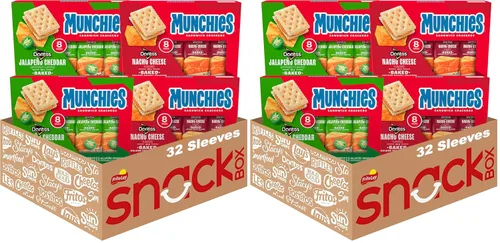 Miniatura 10 de Munchies Galletas tipo sándwich, surtido de mantequilla de maní (paquete de 4, 32 unidades)