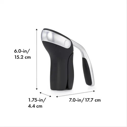 Miniatura 2 de OXO Sacacorchos de Palanca Vertical de Acero con Cortador de Papel de Aluminio Extraíble