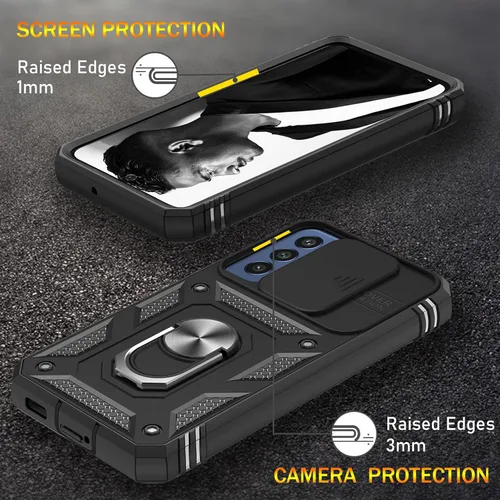 Miniatura 5 de Jeylly Funda para Samsung Galaxy S22 5G con [2 protectores de pantalla de vidrio templado], a prueba de golpes, grado militar, funda protectora