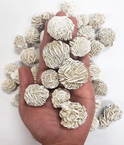 Miniatura 3 de Mineralunierse Desert Rose Selenite Crystal Stone – Piedras curativas de cristal natural – Gypsum Love Stone arena rosa