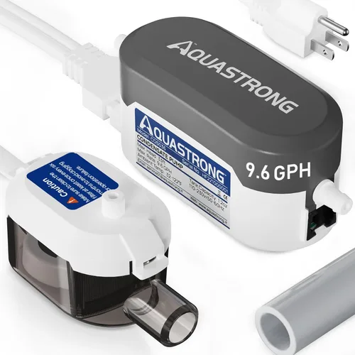 Aquastrong Bomba de condensado HVAC, 115 V/230 V, interruptor de seguridad automático, eliminación de condensado de CA para aire acondicionado,