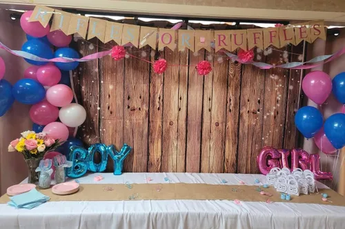 Miniatura 4 de 7X5FT Telón de Fondo de Madera Marrón Rústico Telón de Fondo de Fotos Campestre Fondo de Madera para Fiestas de Cumpleaños y Bodas Decoración