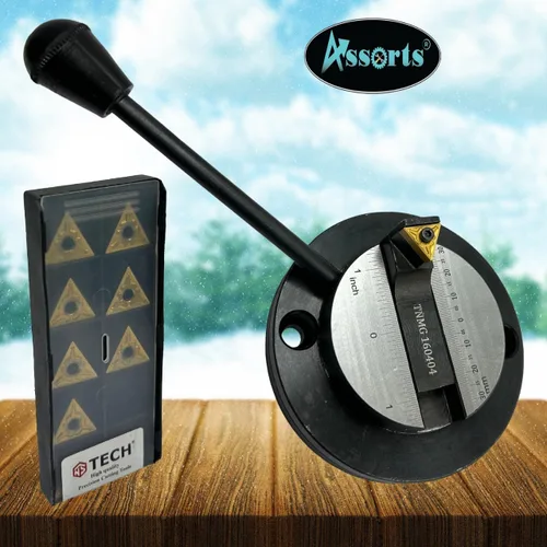 Miniatura 7 de Accesorio de giro de bolas con escala de graduación (para referencia de usuarios) para hacer bolas convexas en máquina de torno con 1 caja de broca