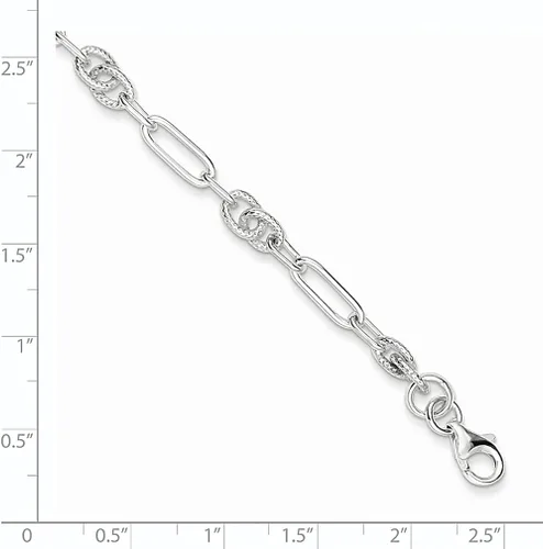 Miniatura 3 de Pulsera de plata de ley 925, joyería fina de eslabones para mujer, regalos para ella, Plata de ley