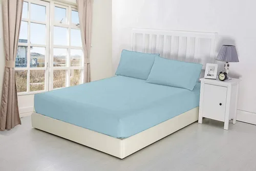 Miniatura 25 de Sábana bajera ajustable individual de 600 hilos suave de tejido satén de 100% algodón, color blanco, sábanas refrescantes de bolsillo profundo, se