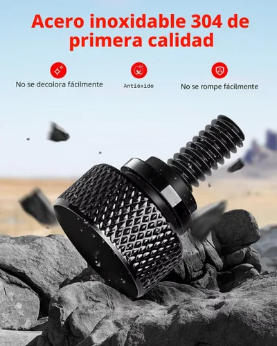Miniatura 5 de Amazicha - Tornillo de asiento de acero inoxidable 304 negro brillante compatible con Harley Davidson 1996-2025