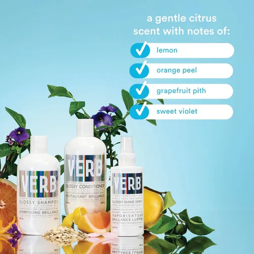 Miniatura 8 de VERB Glossy Shine Spray - Moisturizing Heat Protection Hair Spray - Adds High Shine and Primes for Styling - Vegan, No Parabens or Harmful Sulfates