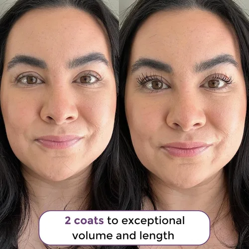 Miniatura 4 de Rumi Cosmetiques VolumeCare+ Máscara de pestañas para mujeres maduras, fórmula 2 en 1 de longitud y volumen extremos, sin grumos ni descamaciones