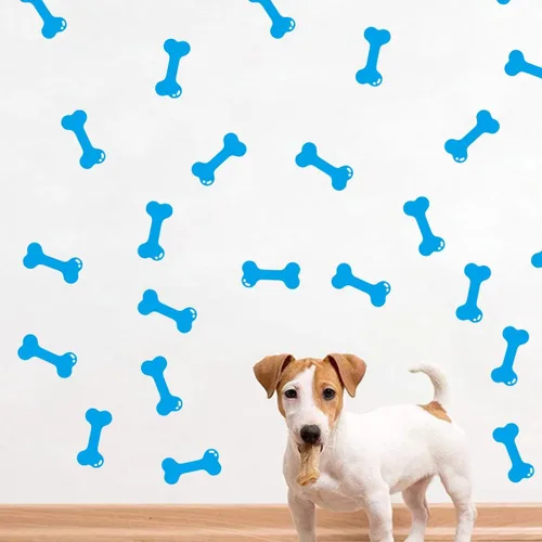 Miniatura 6 de Juego de 40 calcomanías de pared de huesos para decoración de espacio de perro, calcomanías de pared de hueso de perro, casa de cachorro, hogar