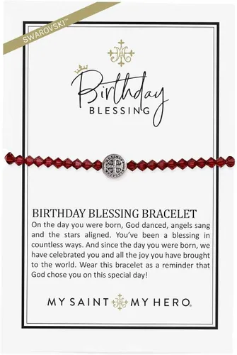 Miniatura 2 de My Saint My Hero Pulsera de bendición de cumpleaños de cristal, cristal