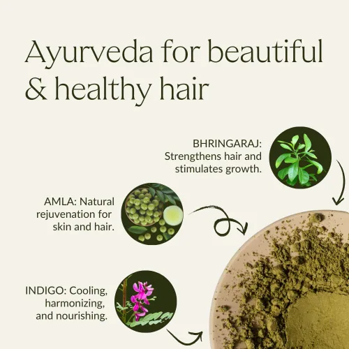 Miniatura 7 de khadi ASH BROWN Plant Hair Color – Cosmética natural – Color de cabello para mate y marrón medio – 100% herbal, natural y vegano – 3.5 oz