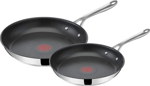 Miniatura 13 de Jamie Oliver by T-Fal Cook Smart - Juego de utensilios de cocina de 10 piezas, acero inoxidable sin revestimiento, robustos, calentamiento rápido
