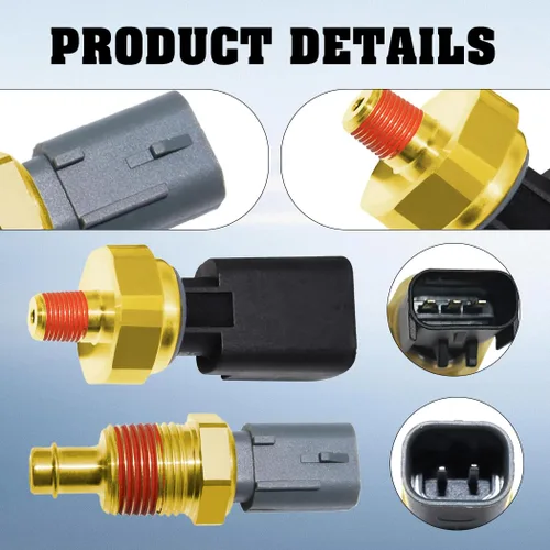 Miniatura 2 de 2 unids Sensor de presión de aceite Interruptor emisor Sensor de temperatura del refrigerante 5149062AA 5149077AB para Chrysler Aspen Pacifica Jeep