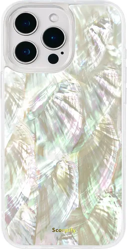 Miniatura 26 de SCORPIFY Funda para iPhone 13 con diseño floral de Nemophila azul, bonita funda transparente para teléfono con flores para mujeres y niñas