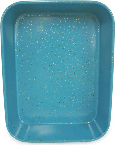 Miniatura 3 de Bandeja casaWare con revestimiento de cerámica antiadherente para lasaña o para asar, 13 x 10 x 3 pulgadas., azul Granite
