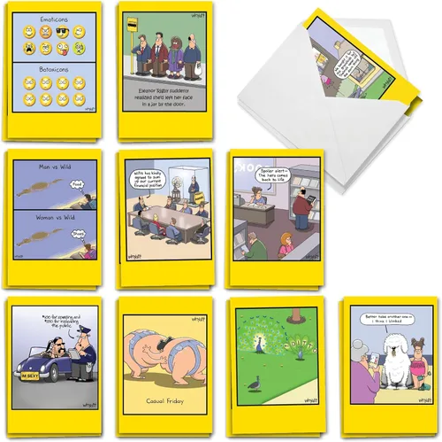 Miniatura 17 de NobleWorks 20 tarjetas de cumpleaños divertidas surtidas en caja con sobres de 5 x 7 para hombres, mujeres (10x2 diseños) Dave Coverly's Dog Days