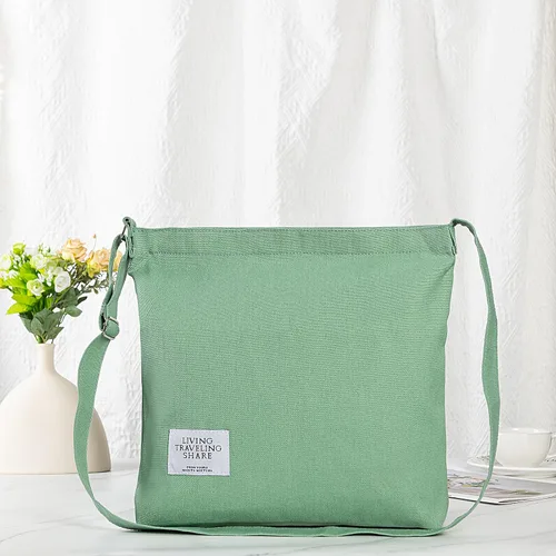 Miniatura 128 de Covelin - Bolsa de hombro informal de lona para mujer, estilo bohemio y retro, bolsa de mano, bolso cruzado, tamaño grande
