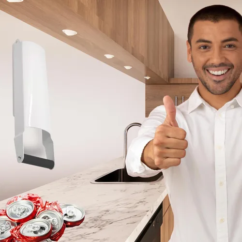 Miniatura 9 de Trituradoras de latas blancas para reciclaje – Trituradora de latas de pared resistente de aluminio para reciclaje compactador de botellas