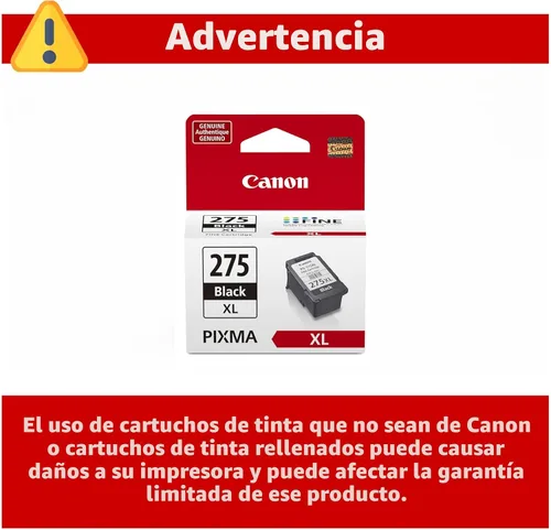 Miniatura 3 de Canon PG-275 XL - Cartucho de tinta negra original, compatible con TS3520/3522, TR4720/4722, TS3720/3722