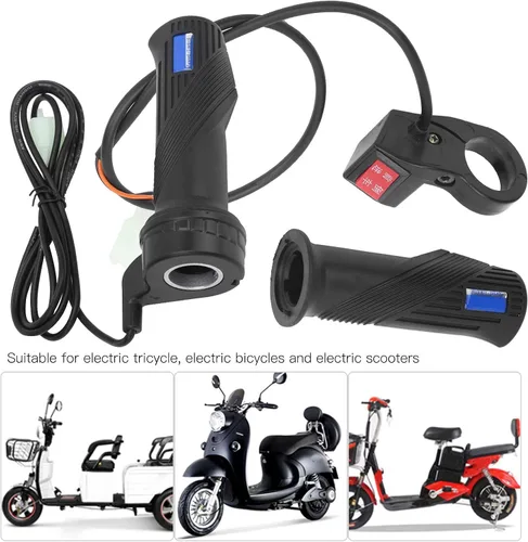 Miniatura 3 de RiToEasysports Juego de agarre de acelerador eléctrico con interruptor de engranaje delantero y reverso para triciclo eléctrico Scooter