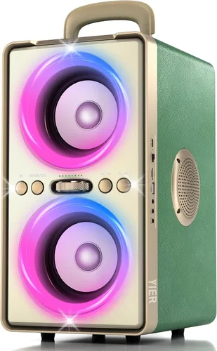 Miniatura 11 de YIER Altavoz Bluetooth, altavoz de fiesta de pico de 240 W con graves grandes, tiempo de reproducción de 20 horas, TWS, BT5.3, caja de auge